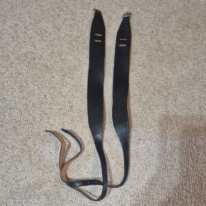 Black Leather Jodhpur Garters